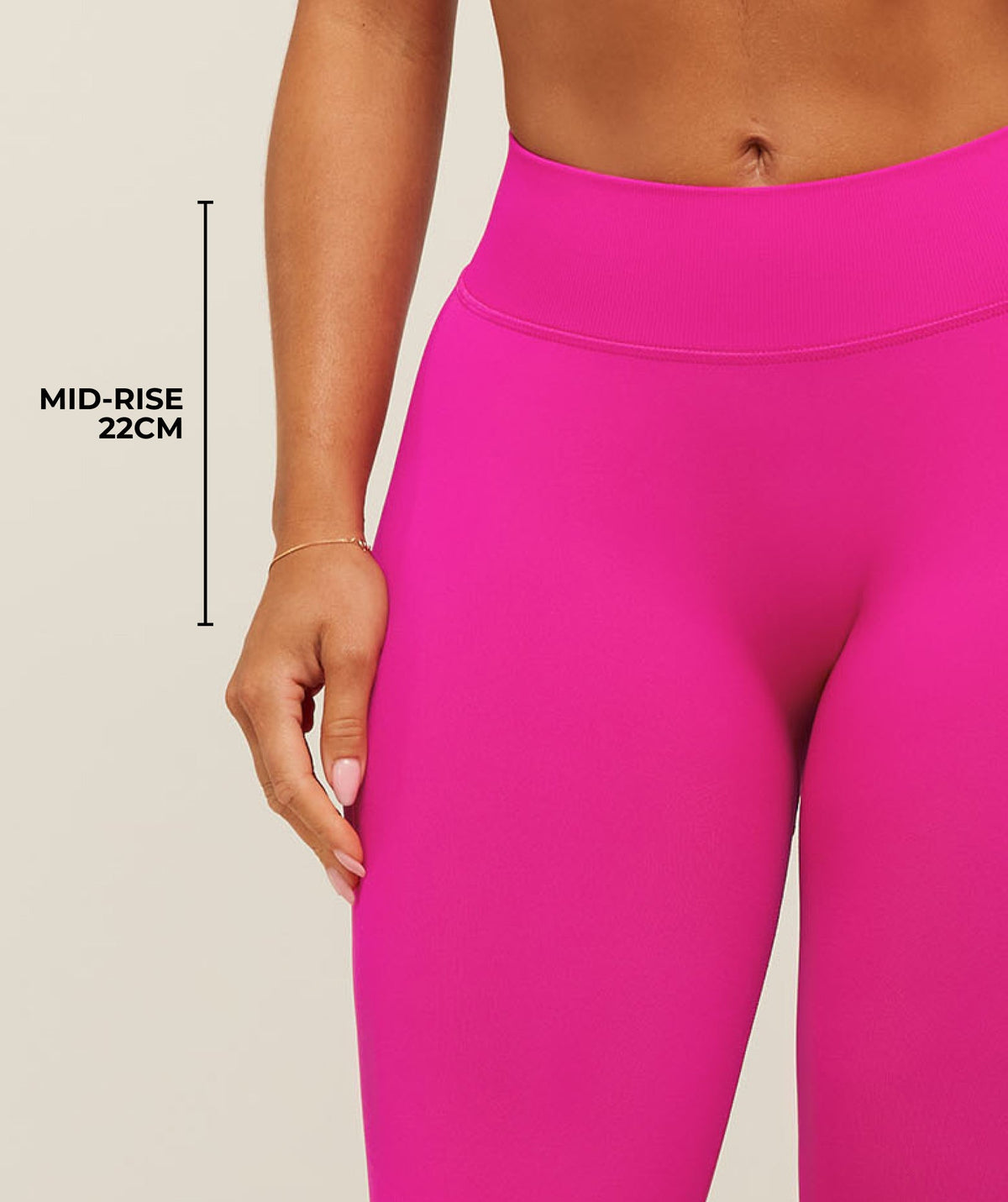 Lift Seamless 2.0 Mid-Rise Leggings - Super-Set Pink