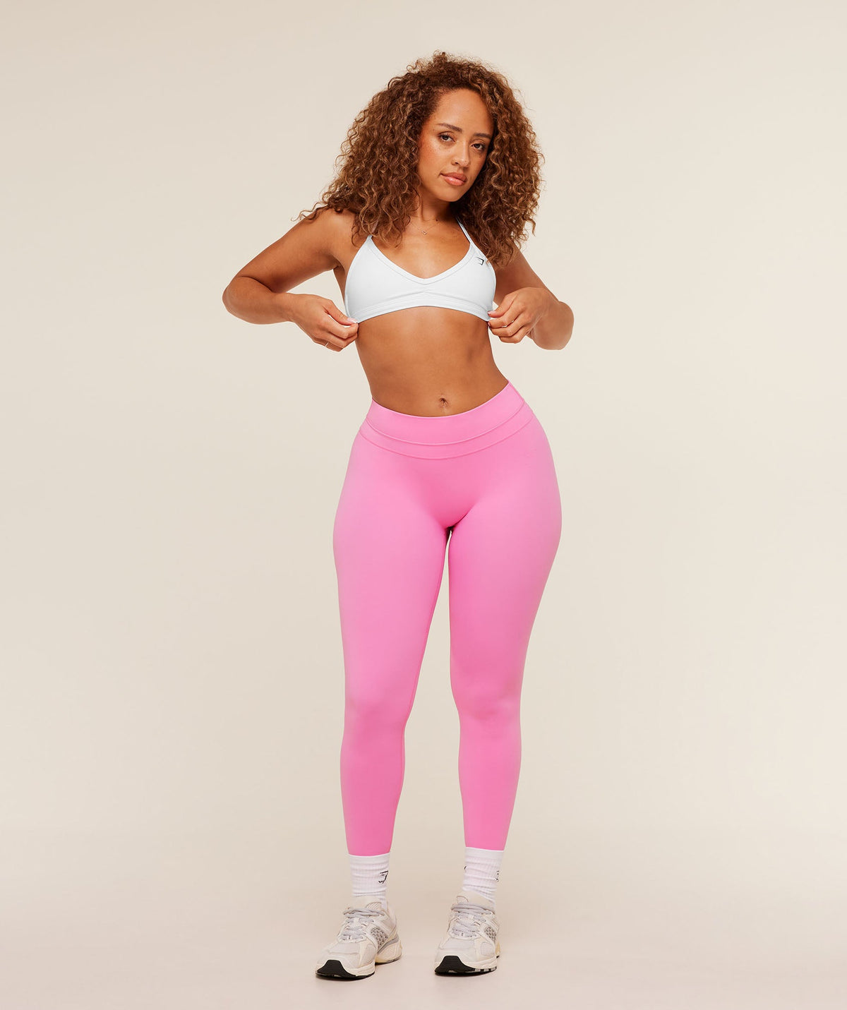 Whitney Mid-High Rise Leggings - Focus Pink