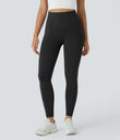 Halara UltraSculpt™ High Waisted Butt Lifting Tummy Control Pocket Shaping Workout Leggings - Black