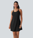 SoftlyZero™ Plush Active Dress-Longer Length-Easy Peezy Edition DD-F Cups - Black