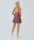Backless Twisted Active Dress - Deep Tea Brown