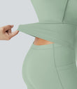 SoftlyZero™ Airy Backless Twisted Cool Touch Dance Active Dress-Easy Peezy Edition - Light Bean Green