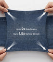 Halara Flex™ Crossover Pocket Washed Denim Work Leggings - Washed Denim Bleached Blue