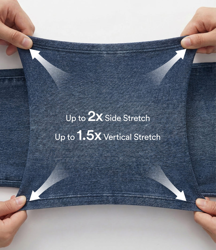 Halara Flex™ Crossover Pocket Washed Denim Work Leggings - Washed Denim Bleached Blue