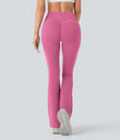 Halara UltraSculpt™ High Waisted Scrunch Butt Lifting Tummy Control Pocket Shaping Yoga Bootcut Leggings - Pink Power