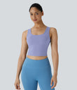 U Neck Crossover Barre Ballet Dance Tank Top A-D Cups - Baby Lavender