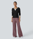 Halara Flex™ DayStretch High Waisted Pocket Work Flare Pants - Purple Sandalwood