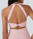 SoftlyZero™ Airy Backless Twisted Cool Touch Dance Active Dress-Easy Peezy Edition - Primrose Pink