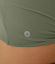 Double Straps Cropped Yoga Tank Top - Wild Grass Green