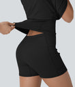 SoftlyZero™ Plush Molded Cups Low Support Dance Active Dress-Easy Peezy Edition A-D Cups - Black