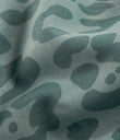 High Waisted Pocket Running Biker Shorts - Green Leopard Print