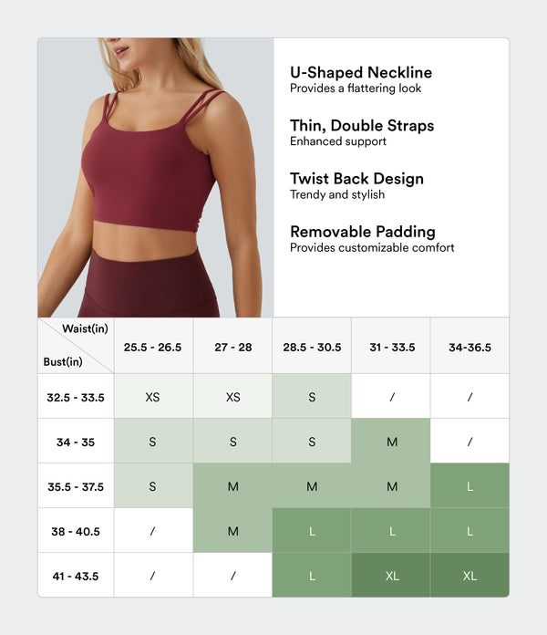 Double Straps Cropped Yoga Tank Top - Deep Wine