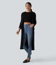 Halara Flex™ High Waisted Casual Skinny Jeans with Pockets -  Blue Jasper Denim
