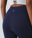 SoftlyZero™ Crossover Pocket Plain Leggings-UPF50+ - Peacoat