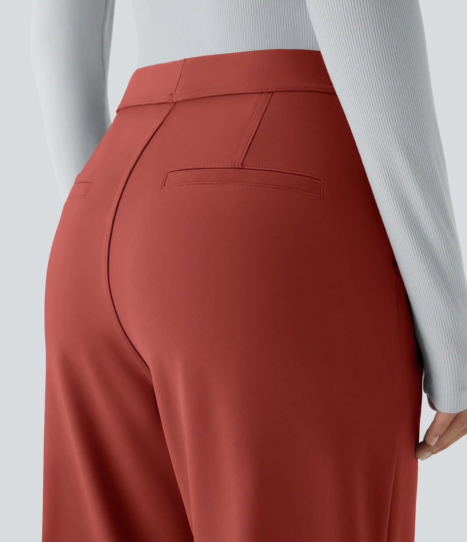 Halara Flex™ DayStretch High Waisted Pocket Work Flare Pants - Cinnabar