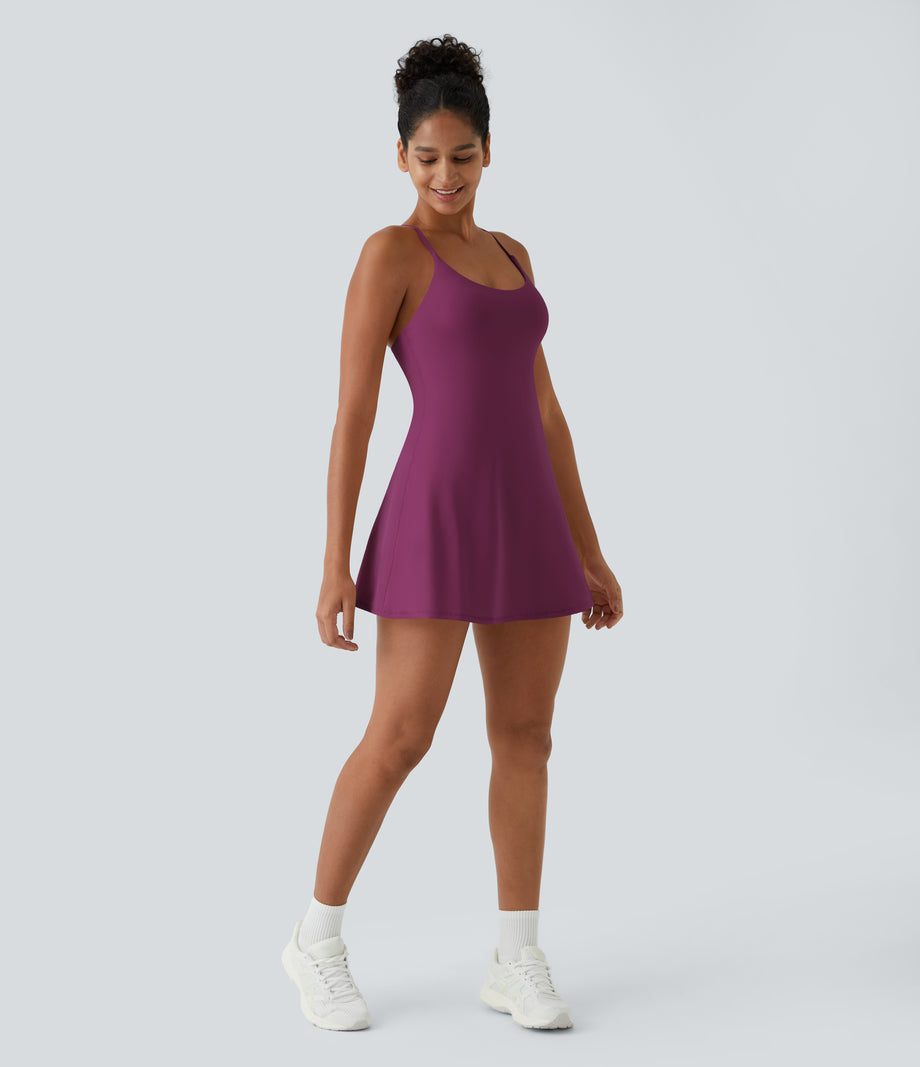 SoftlyZero™ Plush Backless Active Dress-Easy Peezy Edition - Ume Purple