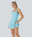 SoftlyZero™ Airy Backless Twisted Cool Touch Dance Active Dress-Easy Peezy Edition - Spun Sugar
