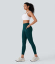 Halara UltraSculpt™ High Waisted Tummy Control Butt Lifting Ruched Pocket Shaping Yoga Leggings - June Bug