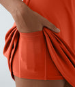 SoftlyZero™ Plush Double Straps 2-Piece Pocket Slip Dance Active Dress A-D Cups - Tigerlily