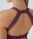 Backless Twisted Active Dress - Fig