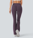 Halara UltraSculpt™ High Waisted Scrunch Butt Lifting Tummy Control Pocket Shaping Yoga Bootcut Leggings - Night's Purple