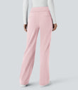 Halara Flex™ DayStretch Mid Rise Side Zipper Pocket Work Flare Pants - Primrose Pink