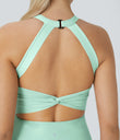 SoftlyZero™ Airy Backless Twisted Cool Touch Dance Active Dress-Easy Peezy Edition - Honeydew