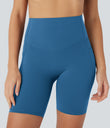 Halara UltraSculpt™ High Waisted Butt Lifting Tummy Control Pocket Shaping Training Biker Shorts 7'' - Vallarta Blue