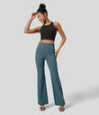 Halara Flex™ High Waisted Back Side Pocket Slight Flare Work Pants - Nighttime Blue