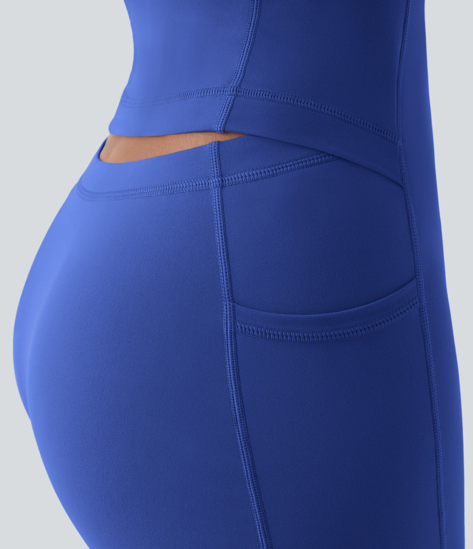 SoftlyZero™ Plush Backless Active Dress-Easy Peezy Edition - Lotus Blue