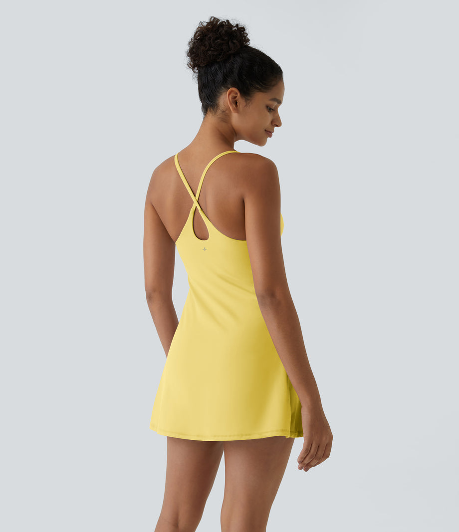 SoftlyZero™ Plush Backless Active Dress-Easy Peezy Edition - Crisp Yellow