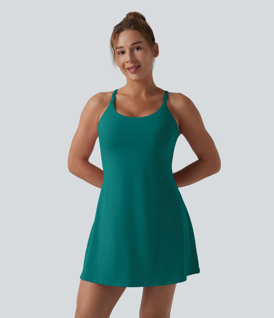 Softlyzero™ Plush Backless Active Dress-Easy Peezy Edition DD-F - Quetzal Green