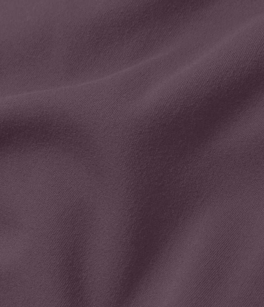 High Waisted Side Flap Pocket Flare Casual Cargo Pants - Dusky Evening purple