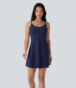 SoftlyZero™ Plush Molded Cups Low Support Dance Active Dress-Easy Peezy Edition A-D Cups - Peacoat