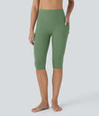 Halara UltraSculpt™ High Waisted Tummy Control Pedal Pusher Yoga Leggings with Pockets - Kashmir