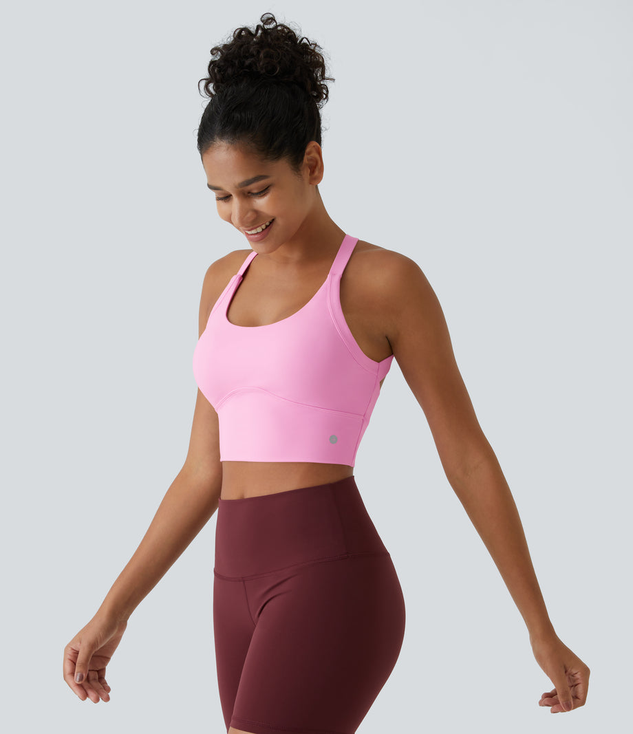 SoftlyZero™ Plush Cut Out Cropped Yoga Tank Top - Nosegay