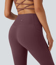 Halara UltraSculpt™ High Waisted Tummy Control Pocket Shaping Yoga Bootcut Leggings - Evening Red
