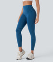 Halara UltraSculpt™ High Waisted Tummy Control Butt Lifting Ruched Pocket Shaping Yoga Leggings - Vallarta Blue