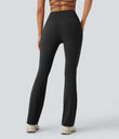 Halara UltraSculpt™ High Waisted Tummy Control Pocket Shaping Yoga Bootcut Leggings - Black