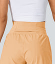 SoftlyZero™ Airy Super High Waisted 2-in-1 Cool Touch Yoga Shorts with Pockets - Sunburst