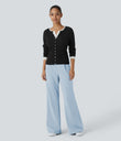 Halara Flex™ DayStretch High Waisted Pocket Work Flare Pants - Baby Blue