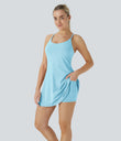 SoftlyZero™ Plush Backless Active Dress - Spun Sugar