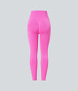 OneForm Seamless Flow High Waisted Ruched 7/8 Yoga Leggings - Fuchsia Fedora