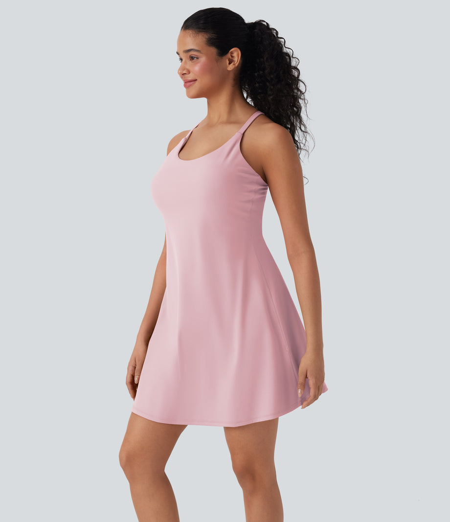 SoftlyZero™ Plush Active Dress-Longer Length-Easy Peezy Edition DD-F Cups - Pale Lilac