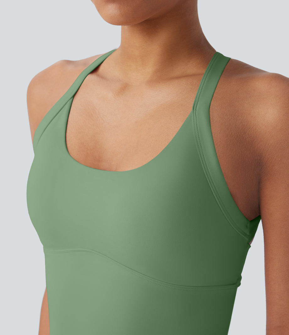SoftlyZero™ Plush Cut Out Yoga Tank Top A-D Cups - Kashmir