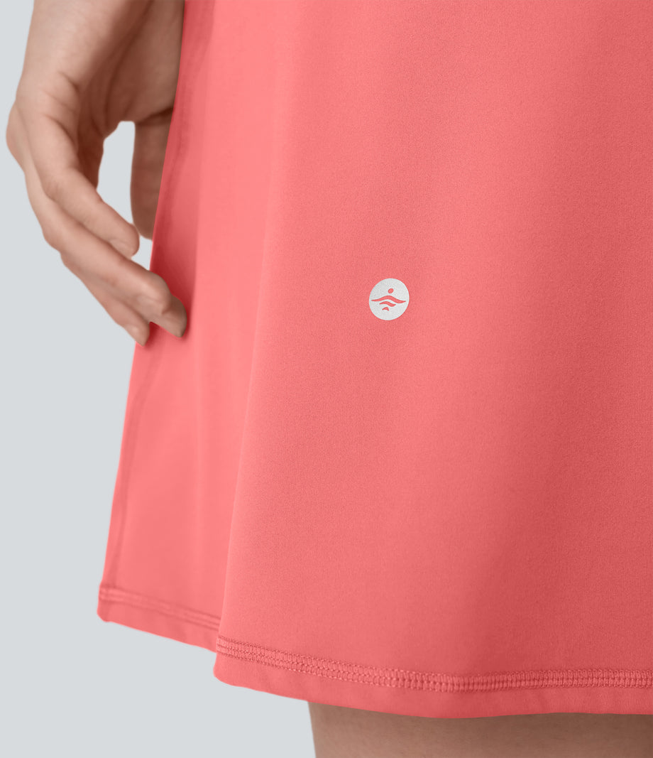 SoftlyZero™ Plush Backless Active Dress-Longer Length-Easy Peezy Edition - Shell Pink