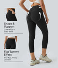 Halara UltraSculpt™ High Waisted Tummy Control Pocket Shaping Training Capri Leggings - Black