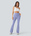 Halara UltraSculpt™ High Waisted Scrunch Butt Lifting Tummy Control Pocket Shaping Yoga Bootcut Leggings - Baby Lavender