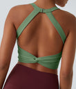 SoftlyZero™ Plush Cut Out Cropped Yoga Tank Top - Kashmir