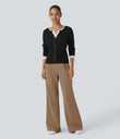 Halara Flex™ DayStretch High Waisted Pocket Work Flare Pants - Burro